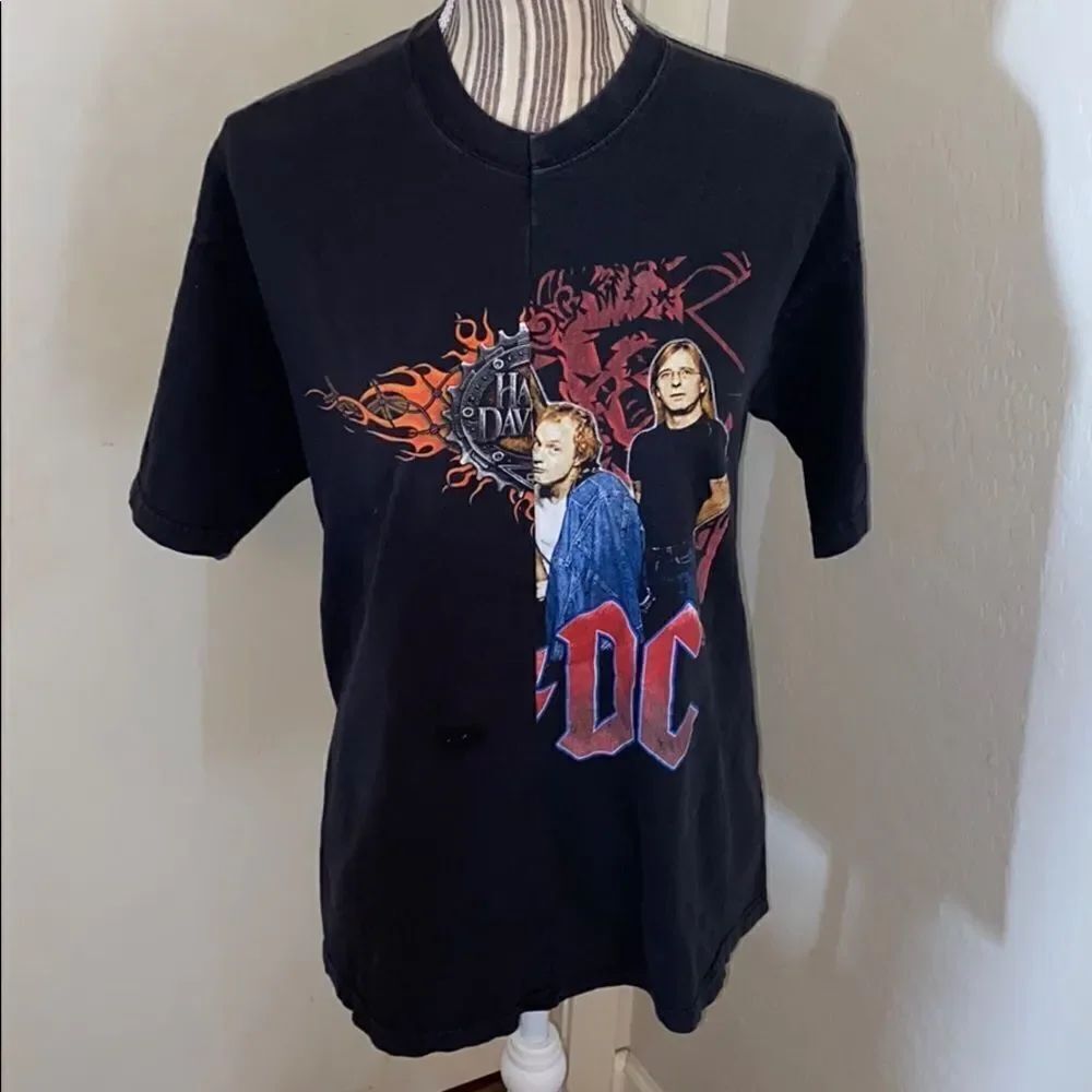 American Vintage Brand HarleyโDavidson x AC/DC GraphicโShirt